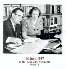 Bernard and Ceola Trinity 14 June 1967
